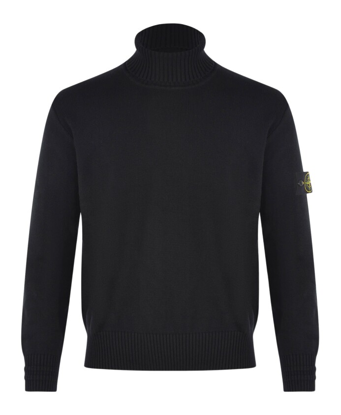 pull-noir-avec-broderie-logo
