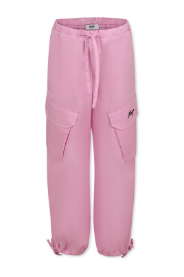 pantalon-decontracte-rose-en-popeline-avec-poches-cargo