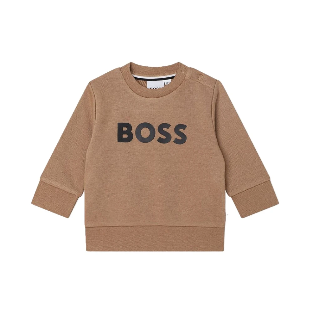 Hugo Boss Tryckt Sweatshirt Beige, Pojke