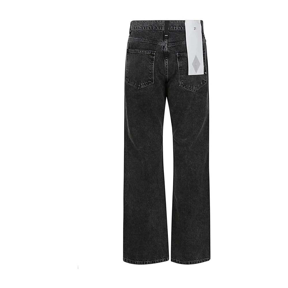Amish Zwarte Logo Jeans Black Heren