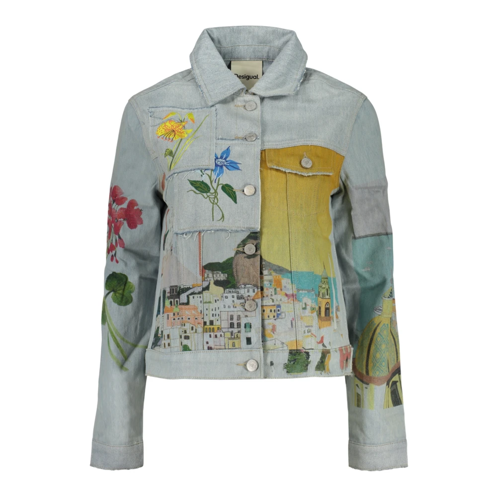 Desigual Women's Multicolor Indi Patterned Denim Jacket - Denim Jackets - Xs - Jackets