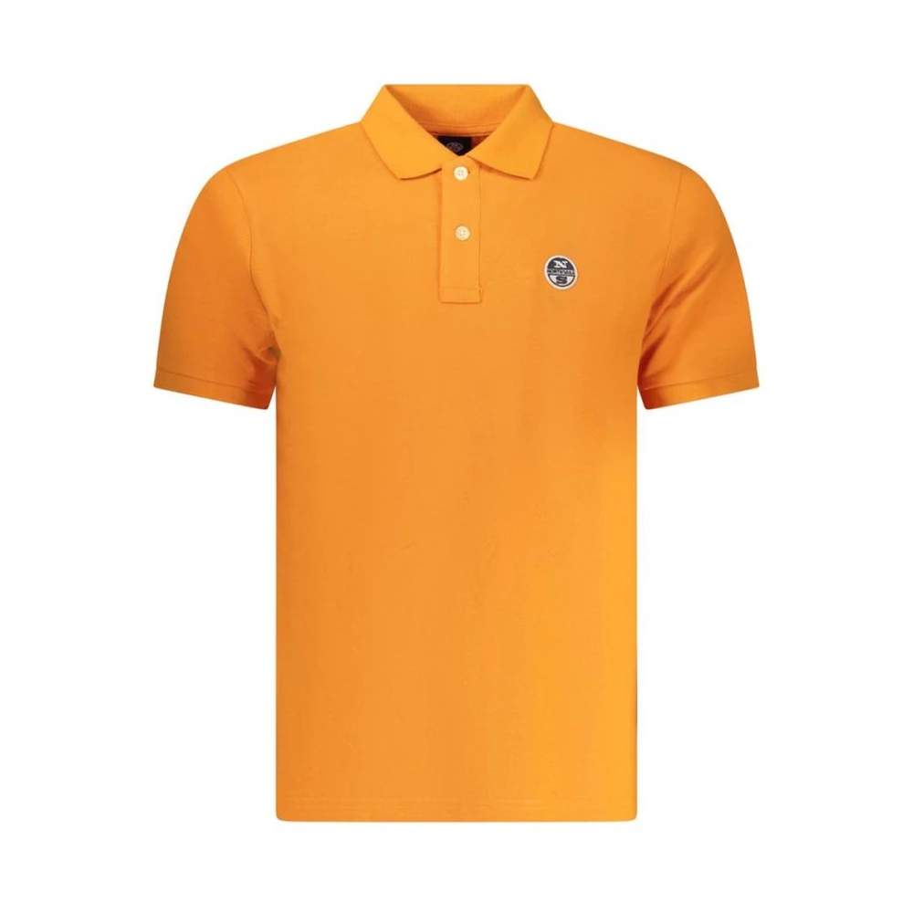 North Sails Men's Orange Polo Shirts, M, Arancione Cotton Polo