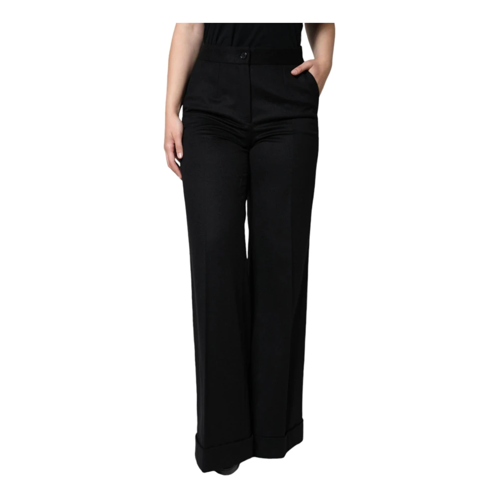Dolce & Gabbana Mujer Negro Pantalones, Talla: S