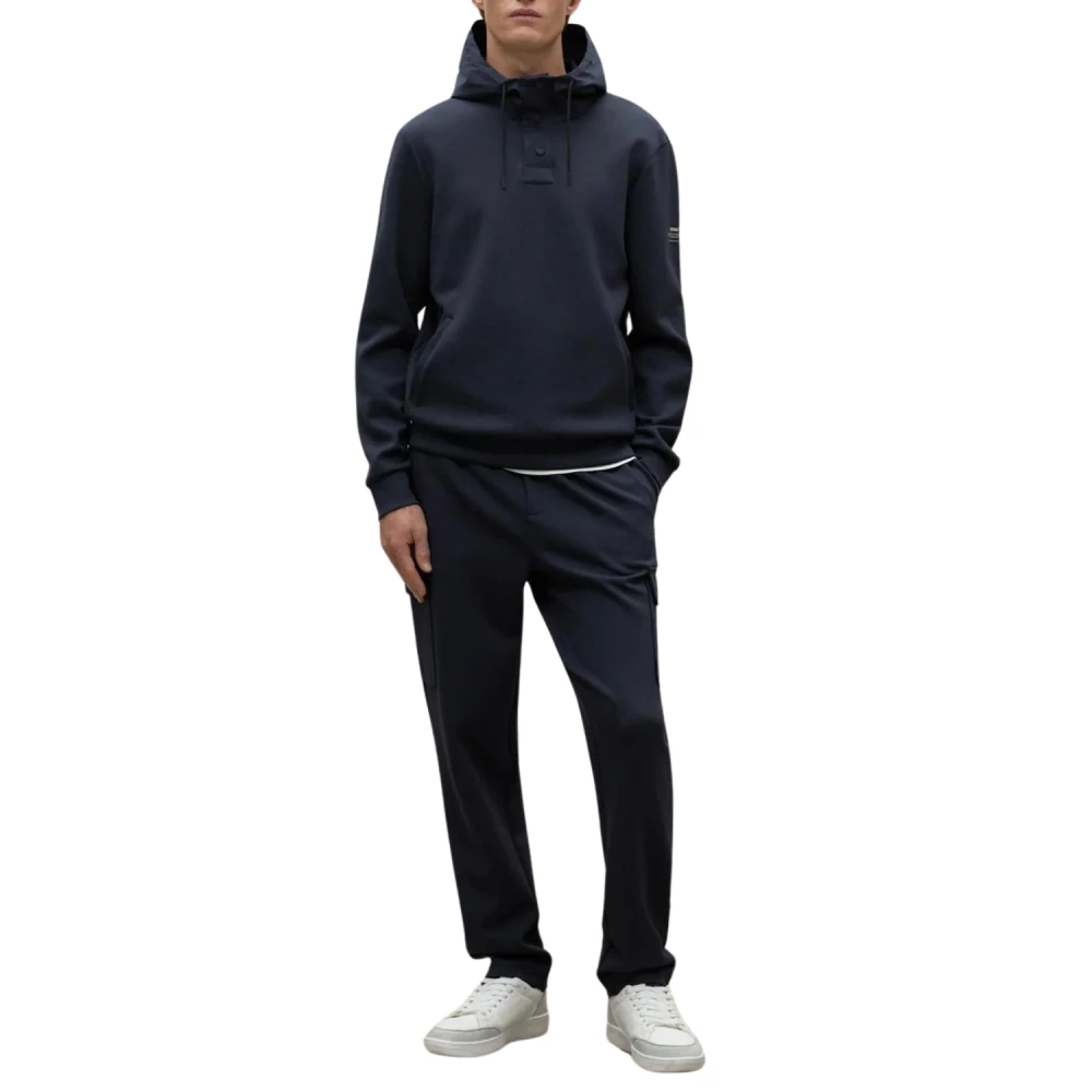 Ecoalf Diep Marineblauw Sweatshirt voor Mannen Blue Dames