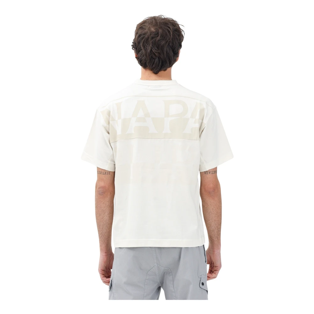 Napapijri Outdoor Heritage T-shirt Wit Heren White Heren