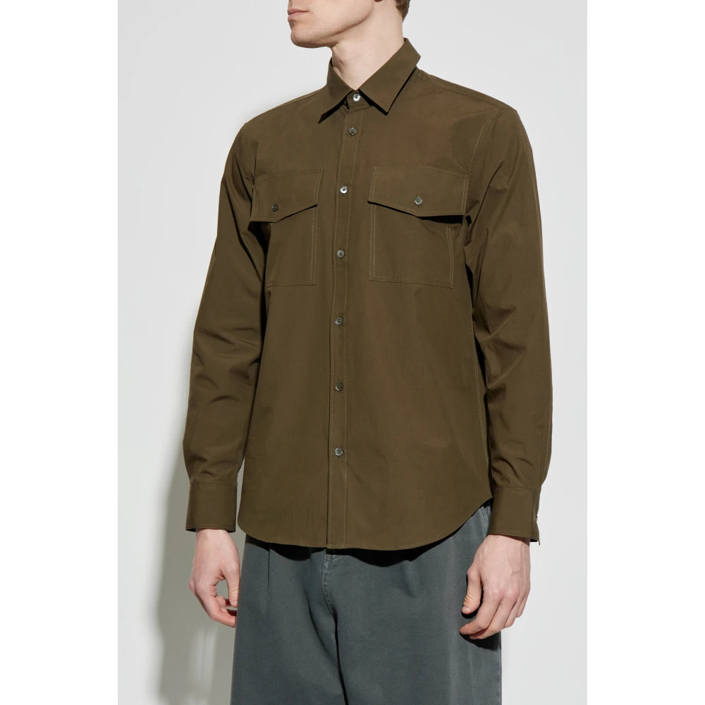 Paul Smith Overhemd met zakken Green Heren