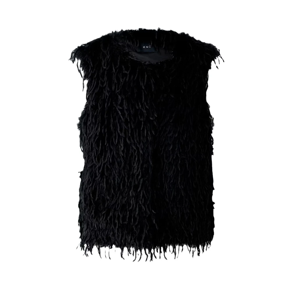 Oui - Jackets > Vests - Black - Oui - Modalova