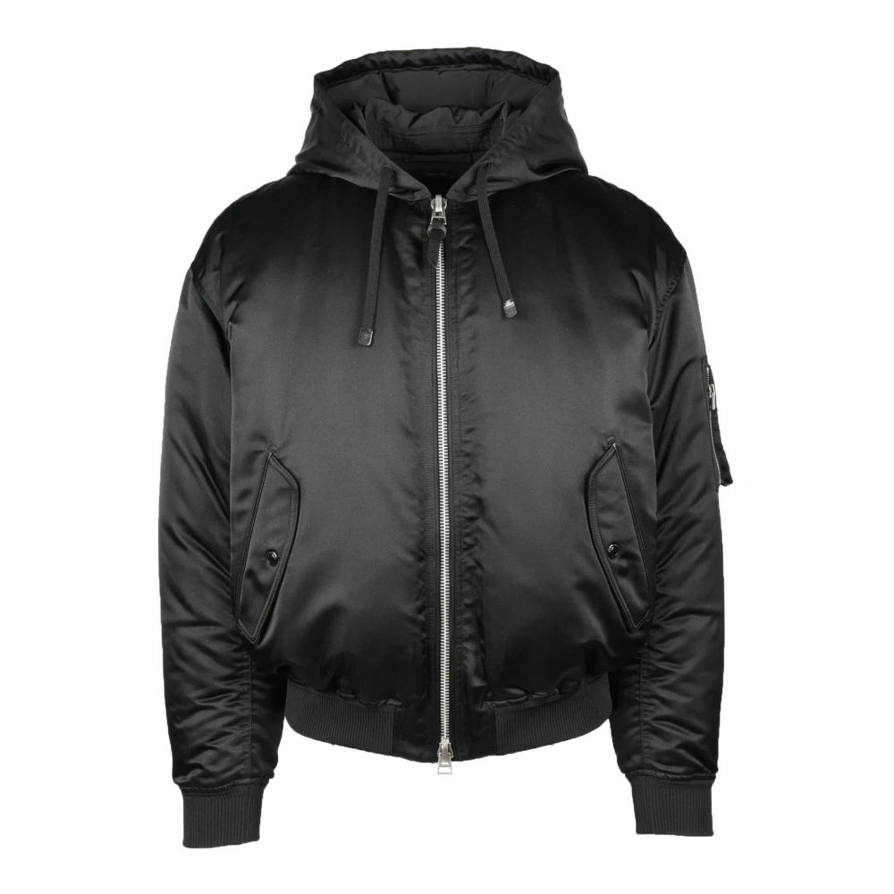 Tom Ford Elegant Zijde Blend Buitenkleding Black Heren