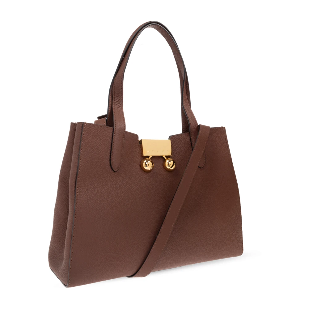 Marni 'Trunkaroo' boodschappentas Brown Dames