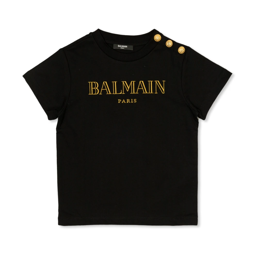 Balmain T-shirt med logotyp Black, Unisex