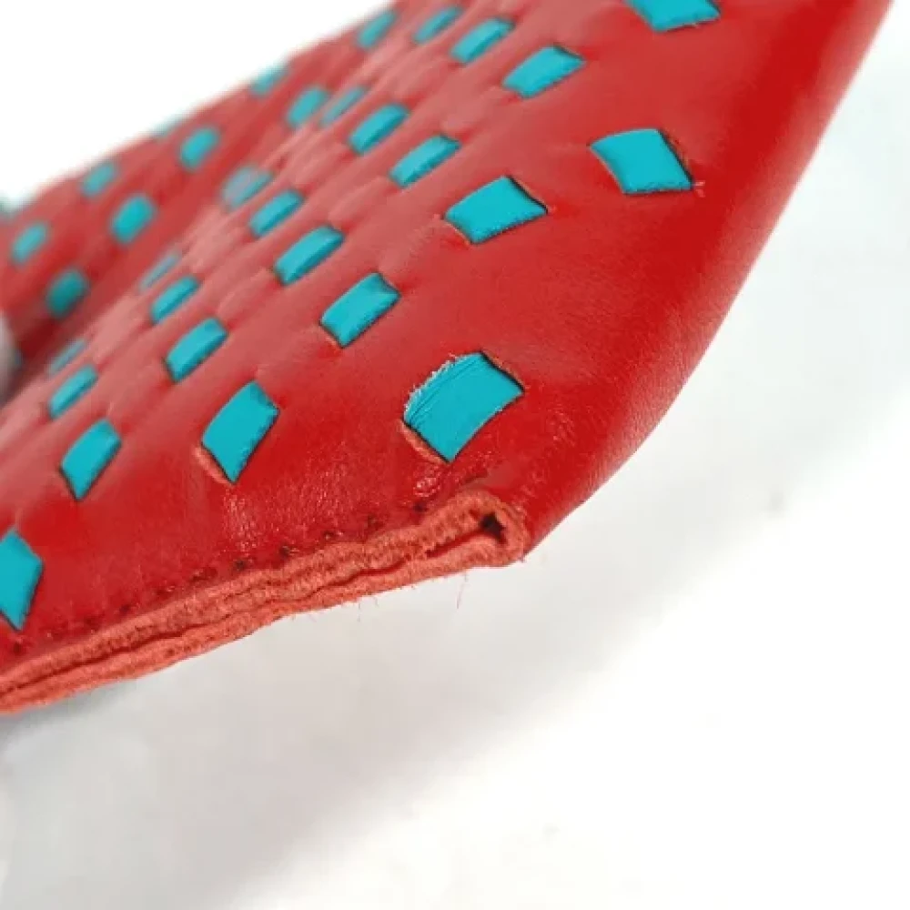Hermès Vintage Pre-owned Leather pouches Red Dames