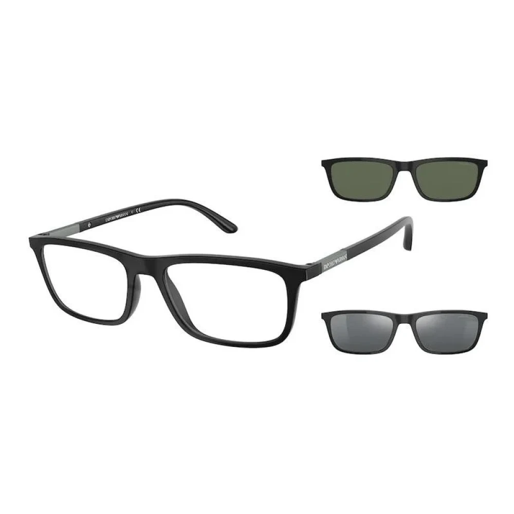 Emporio Armani Mat Zwart Brilmontuur Ea4160 Black Unisex
