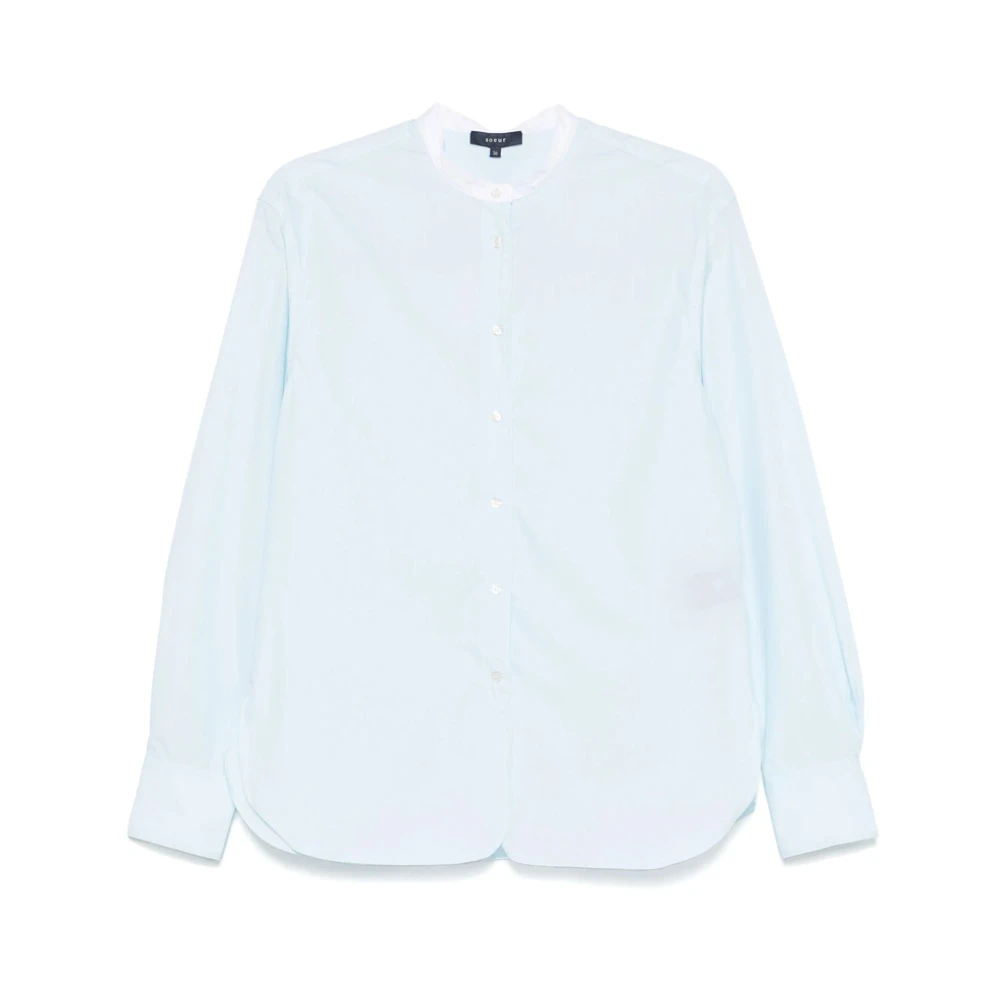 Soeur Elektrisch Blauwe Blouse met Plooien Blue Dames