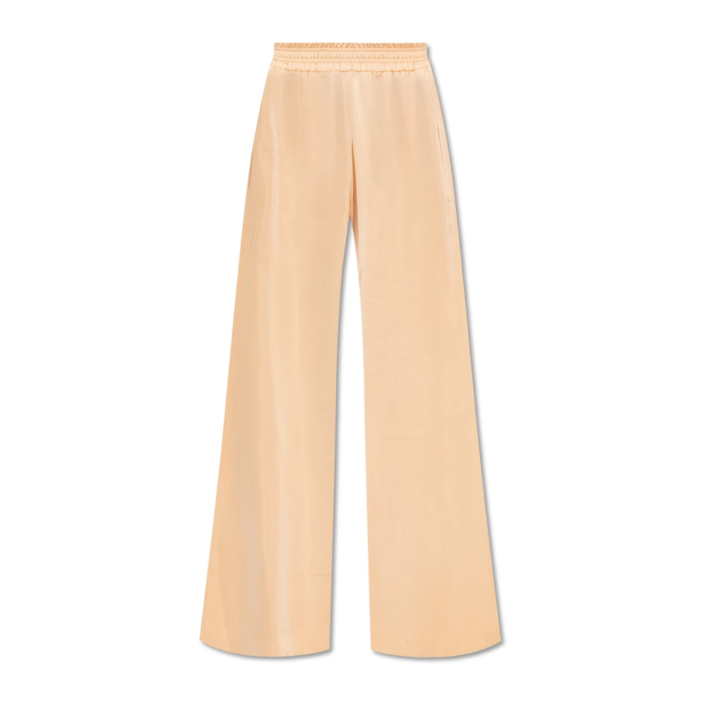 Fabiana Filippi Avslappnade satinbyxor Beige, Dam