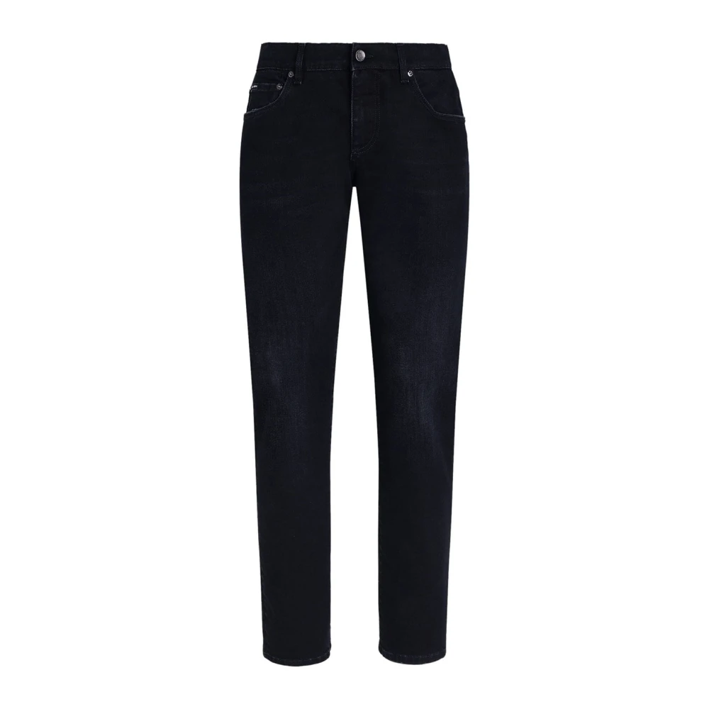 Dolce & Gabbana Men's Blue Slim-Fit Jeans,, Stylish Denim Jeans Medium