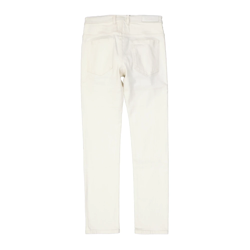 Neil Barrett Witte Katoenen Jeans Regular Fit White Heren