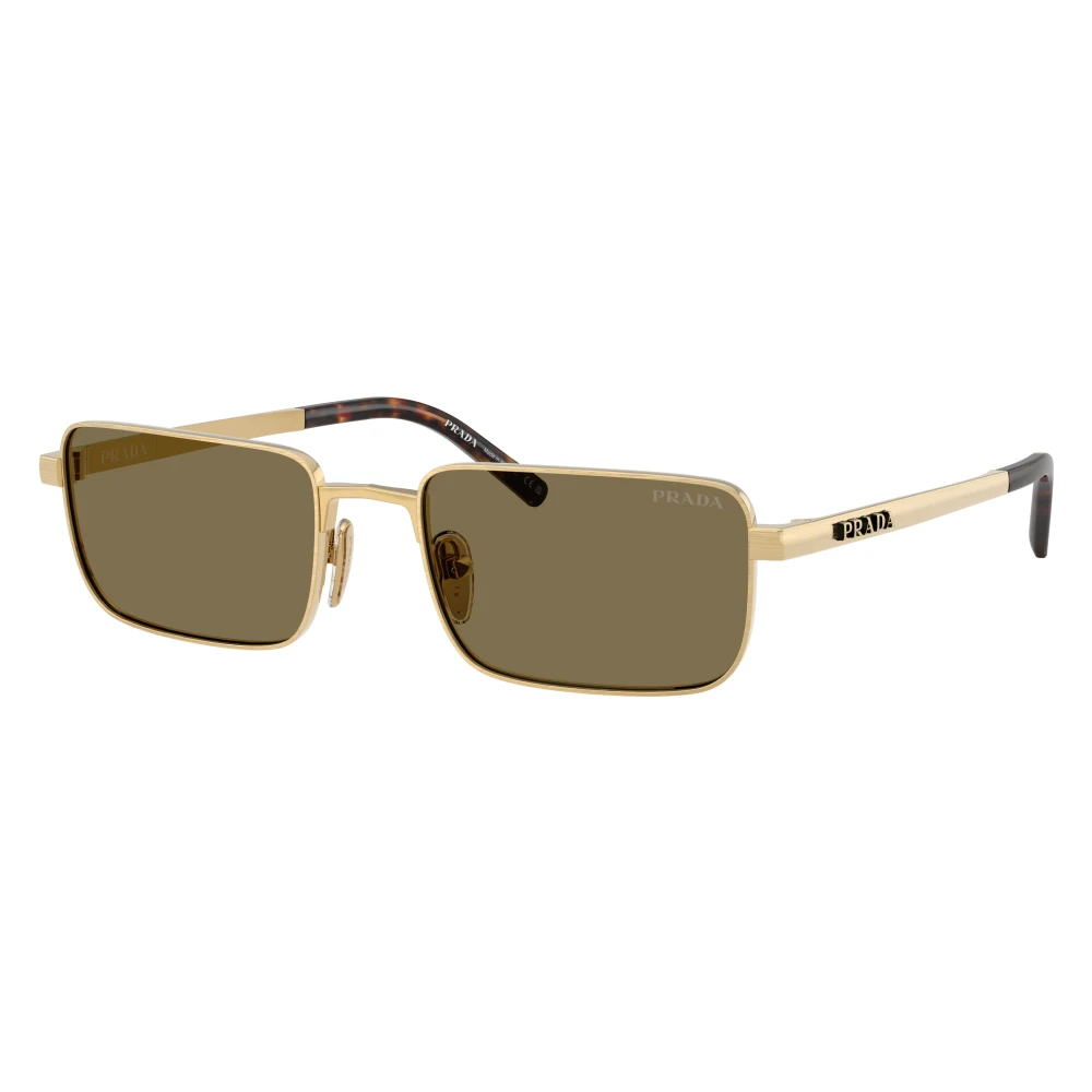 Prada Yellow Sunglasses, Unisex, 55 Mm, Rectangle Sunglasses