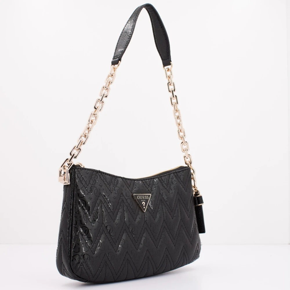 Guess Adelard Top Zip Schoudertas Black Dames