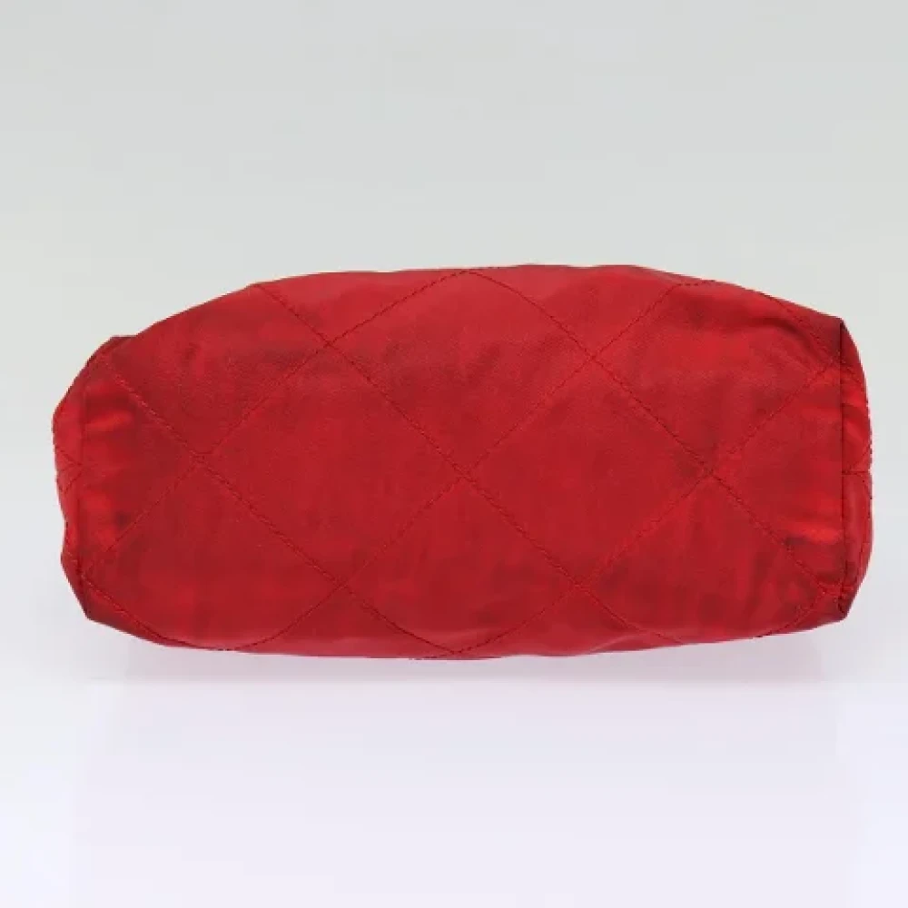 Prada Vintage Pre-owned Fabric clutches Red Dames