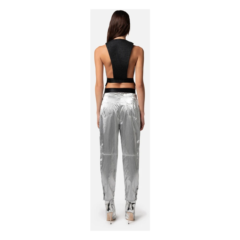 Elisabetta Franchi Slim-fit Trousers Gray Dames