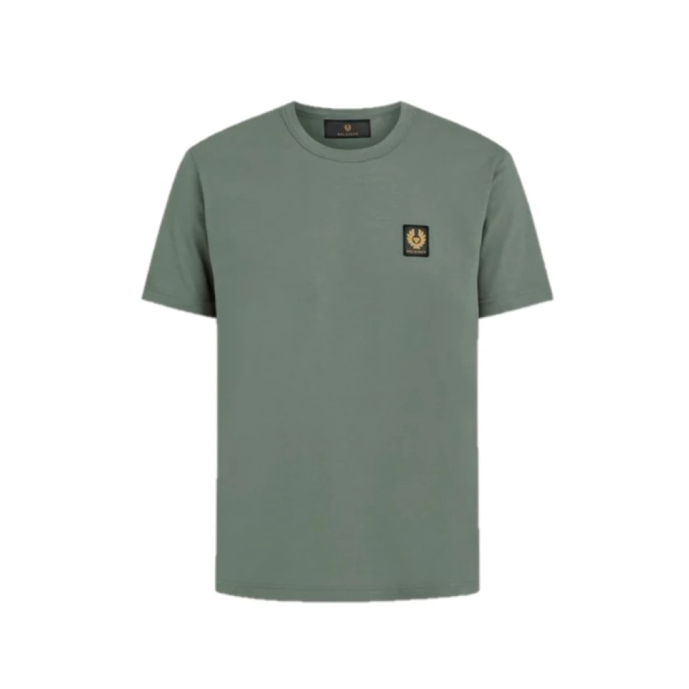 Belstaff Klassieke Ronde Hals Groene T-Shirt Green Heren