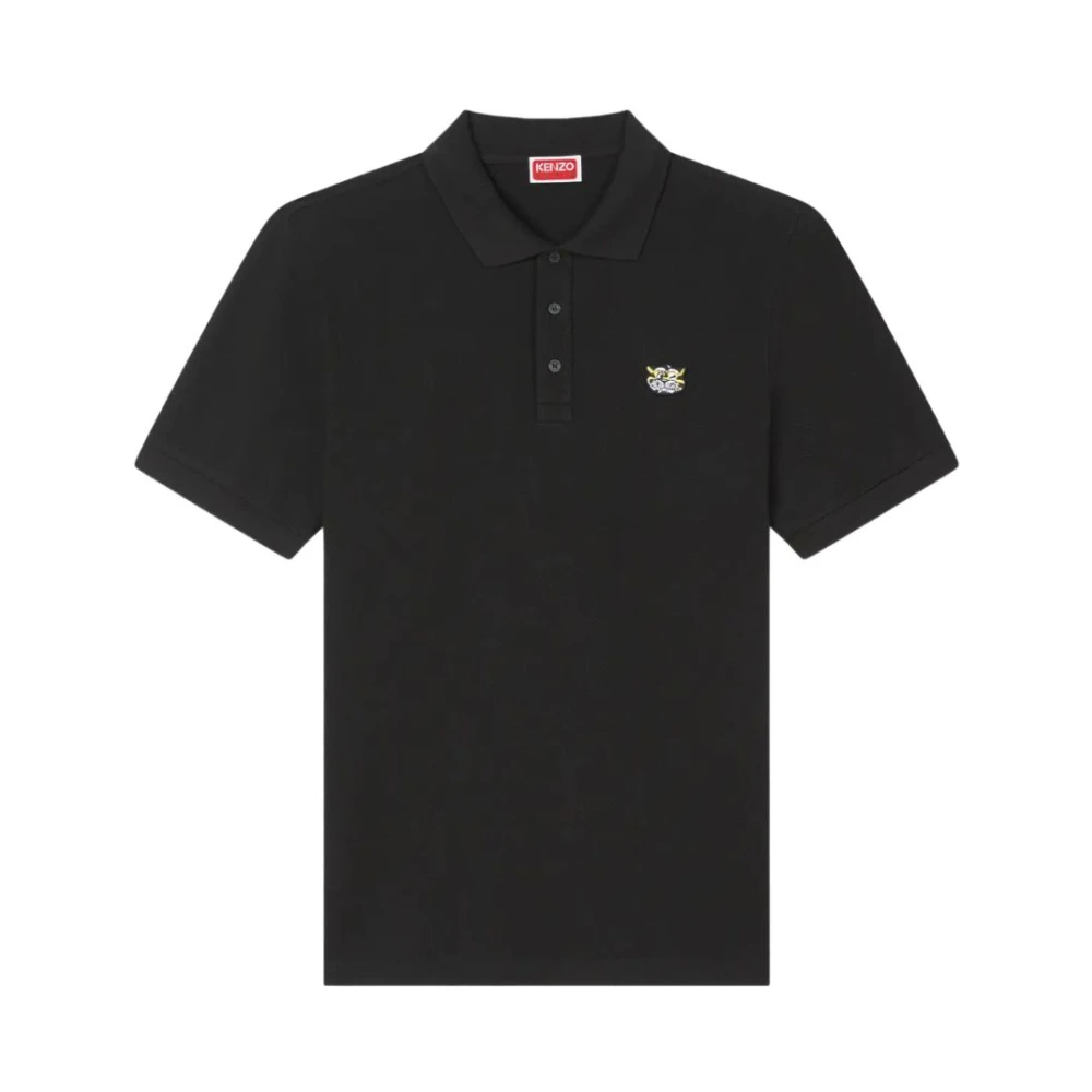 Kenzo Men's Black Polo Shirts, Xl, T-Shirts & Polos Clothing Ss26
