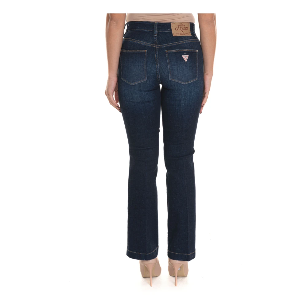 Guess High waisted bootcut jeans met uitsparingen Blue Dames