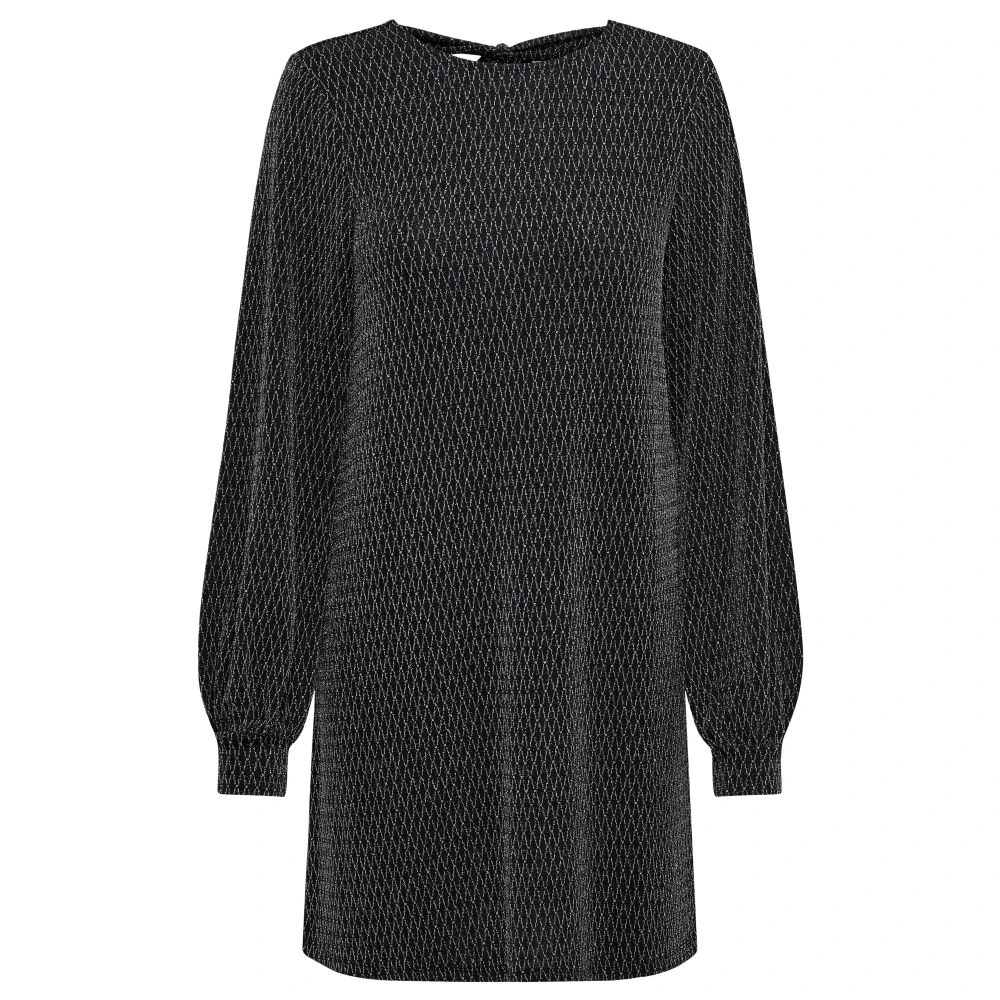 Only Glitter Strikjurk in Zwart Black Dames