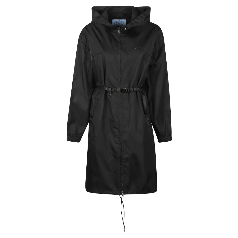 Prada Vrouw Zwart Jassen Dames, S, Parkas