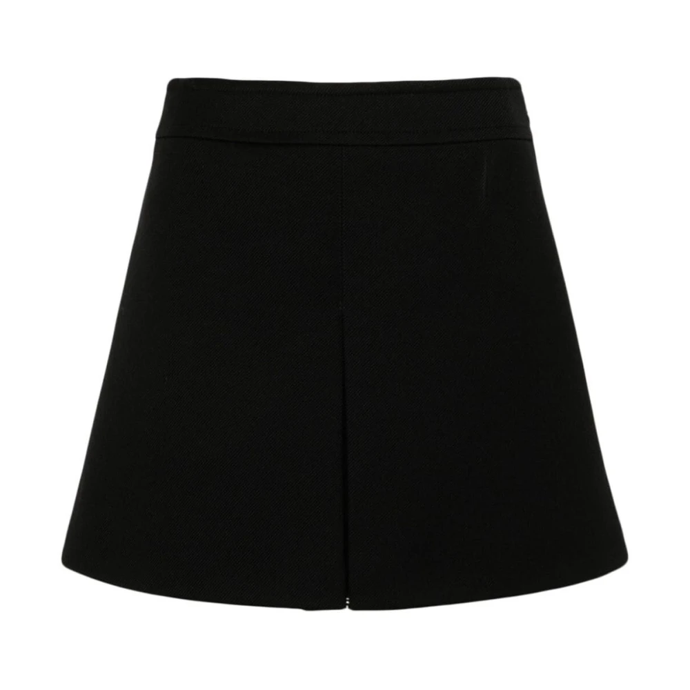Celine Zwarte Trapeze Mini Rok Black Dames