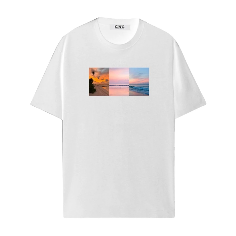 Costume National Heren Regular T-Shirt White Heren