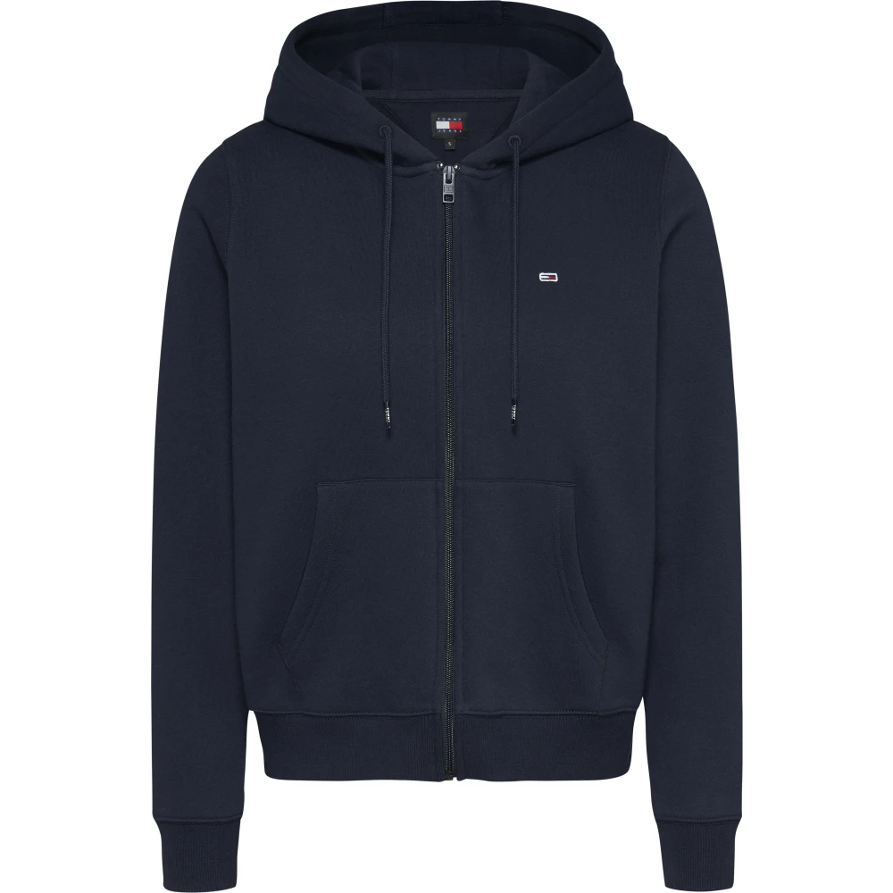 Tommy Jeans Blauwe Zip Hoodie Casual Style Sweater Blue Dames