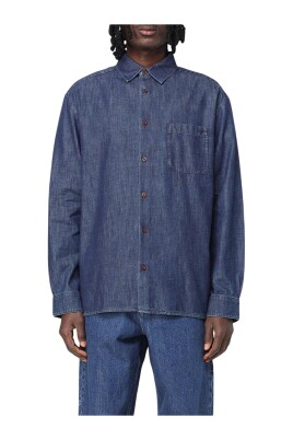 chemise-en-denim-bleu-coupe-decontractee
