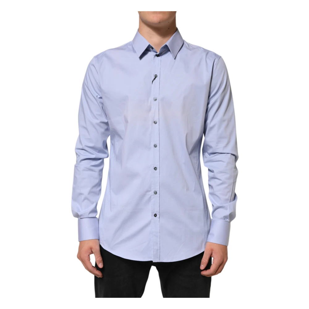 Dolce & Gabbana Men's Blue Sicilia Dress Shirt