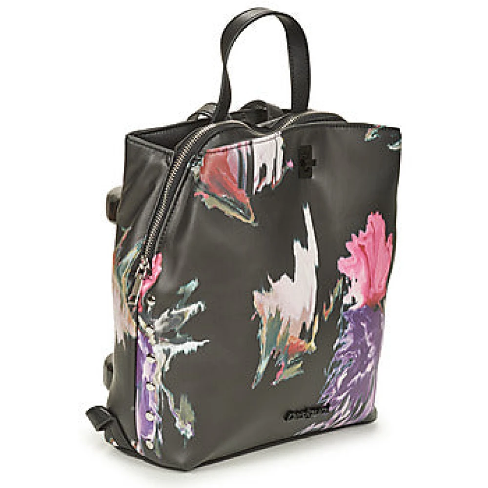 Desigual Damesrugzak Zwart Mini Spray Multicolor Dames