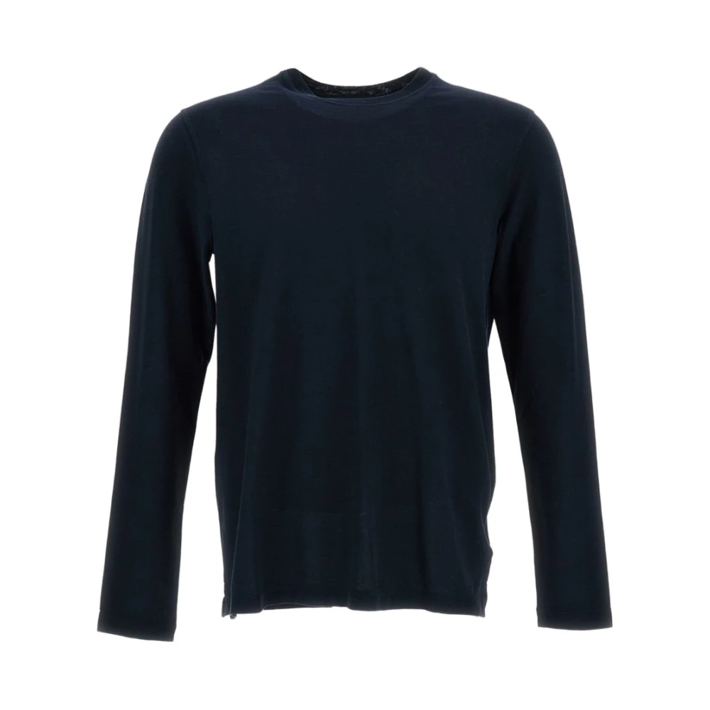 Zanone , Long Sleeve T-Shirts, Male, Blue, Xl, Long Sleeve T-Shirt