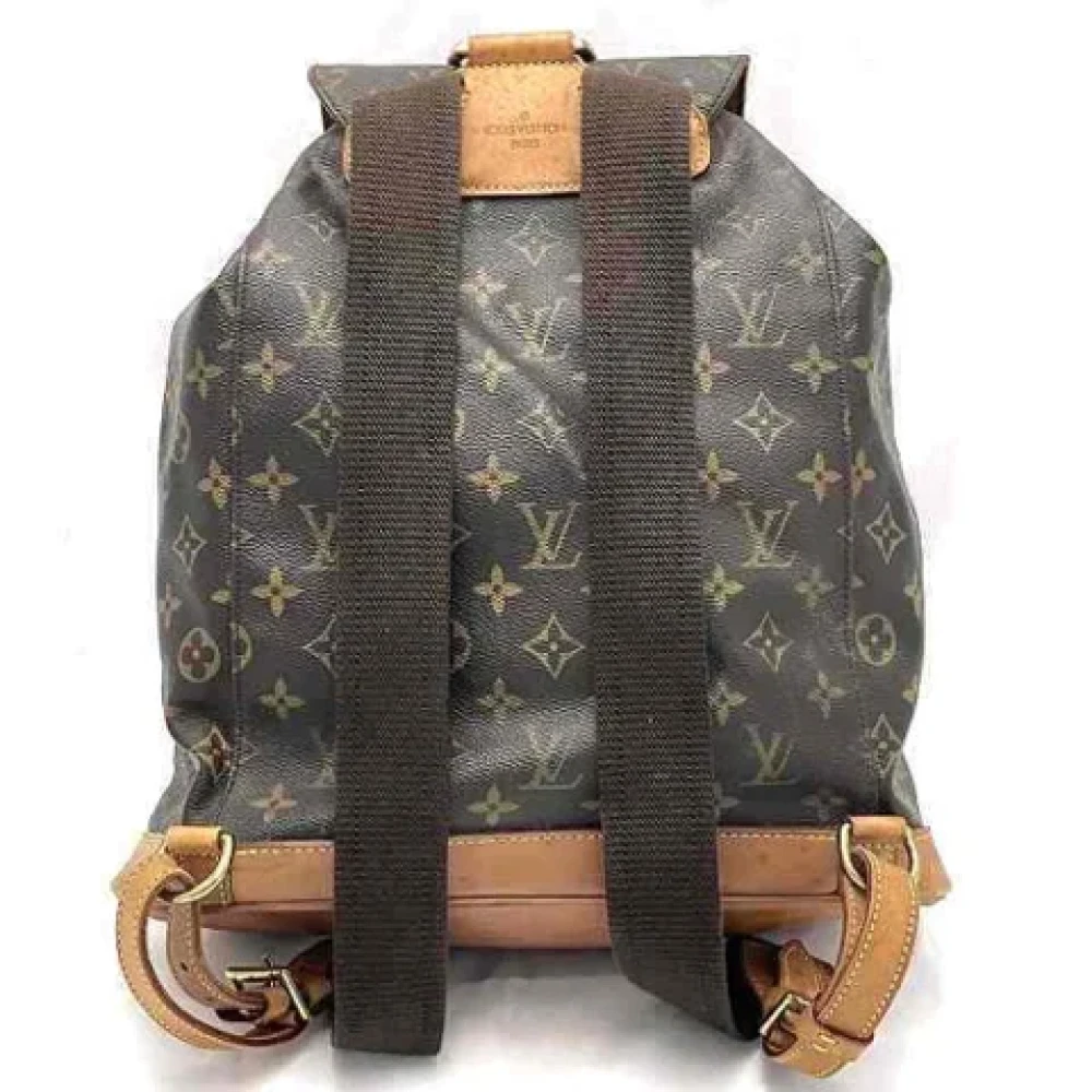 Louis Vuitton Vintage Pre-owned Canvas backpacks Brown Dames