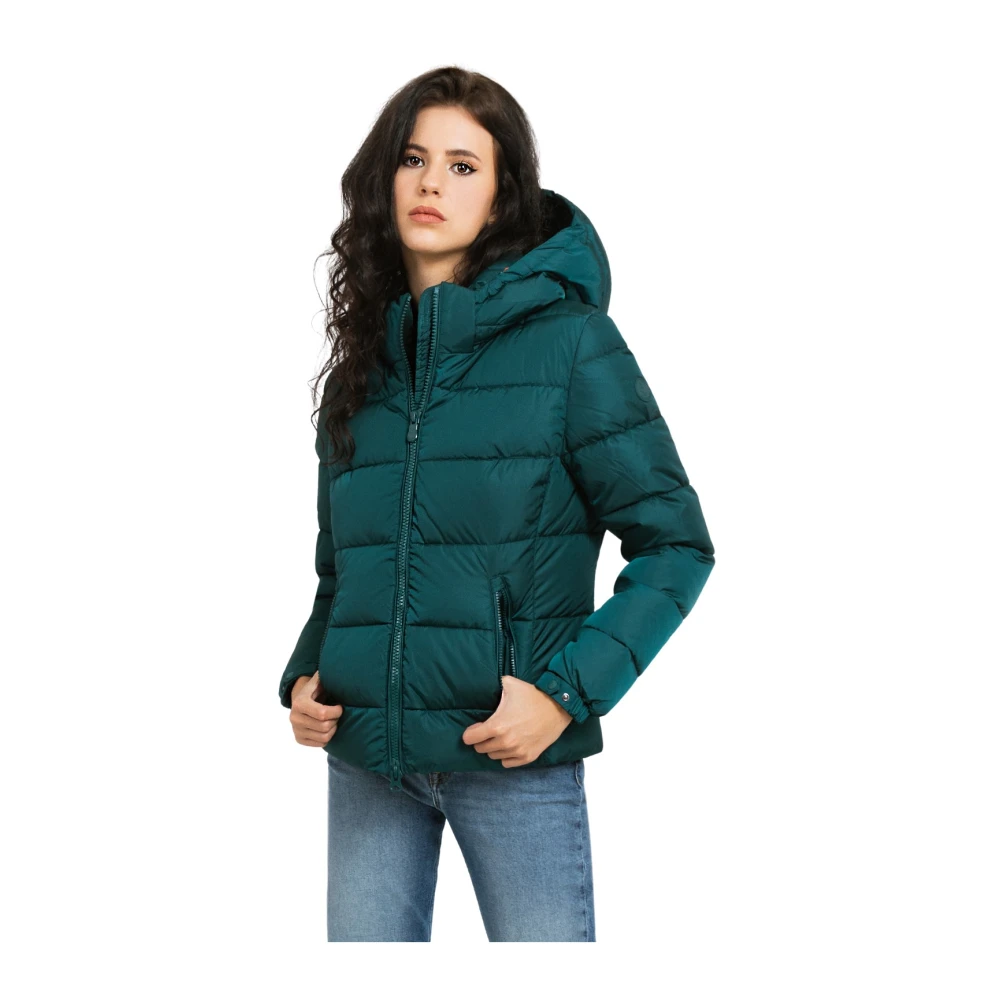 Save The Duck Damesjas Plumtech Technologie Groen Green Dames