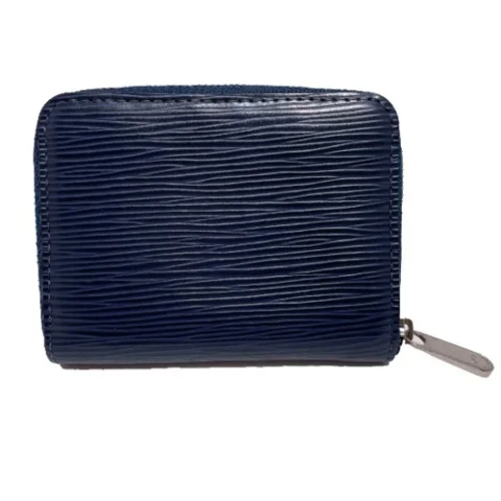 Louis Vuitton Vintage Pre-owned Fabric wallets Blue Dames
