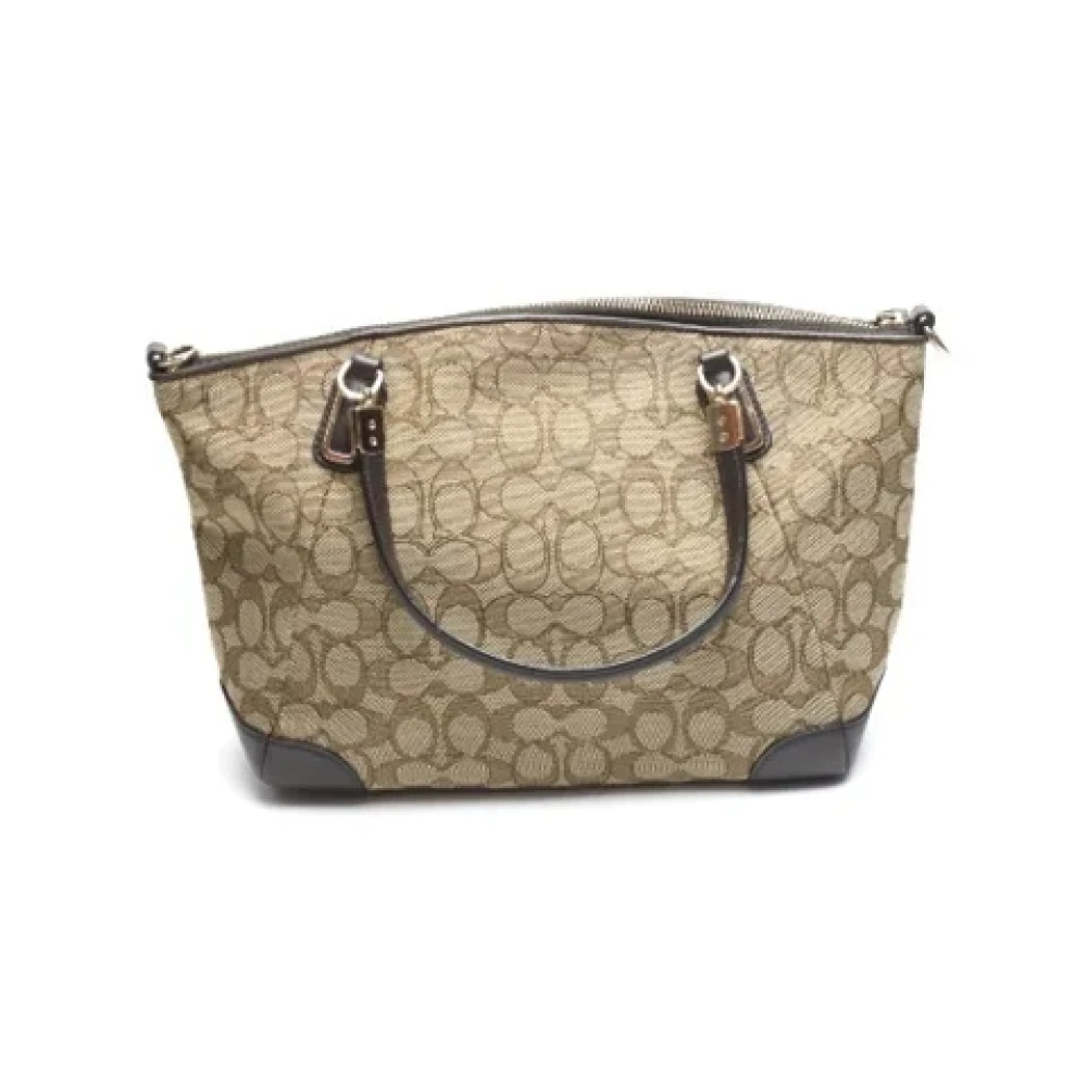 Coach Pre-owned Fabric handbags Beige Dames