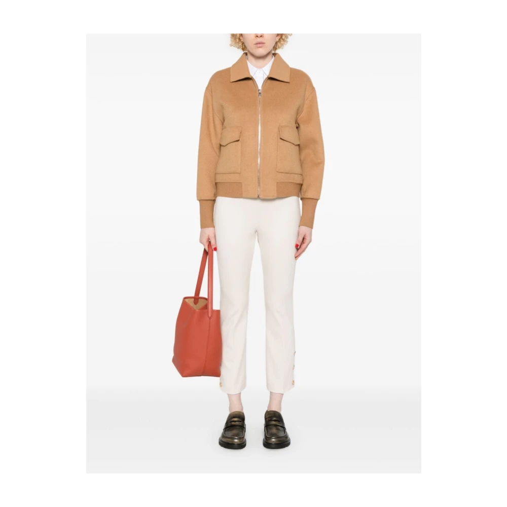Twinset Witte Cropped Broek met Chique Details White Dames