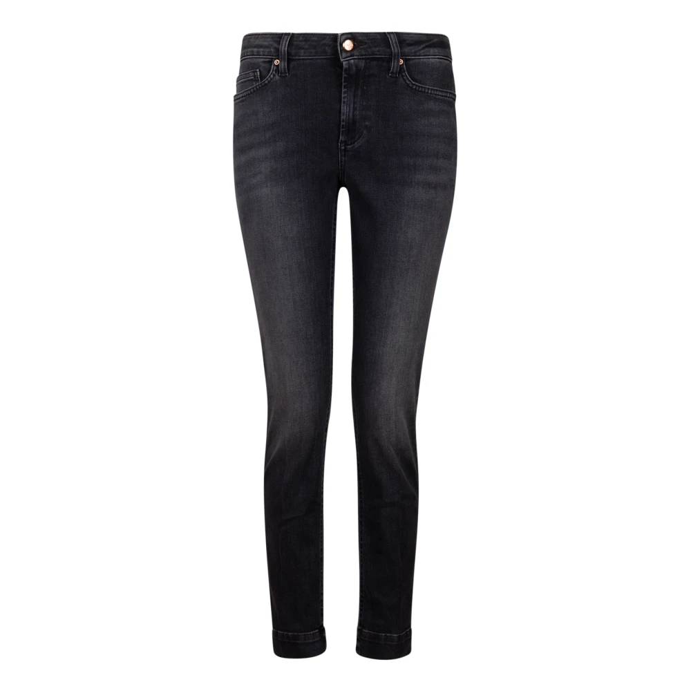 Don The Fuller Bordeaux Slim Fit Zwarte Jeans Black Dames