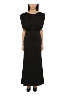 Gathered Sleeveless Gown