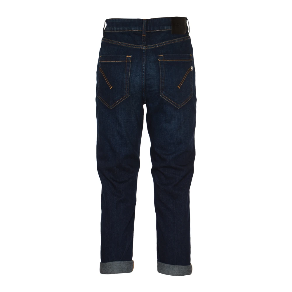 Dondup Blauwe Jeans met Koons Juweel Detail Blue Dames