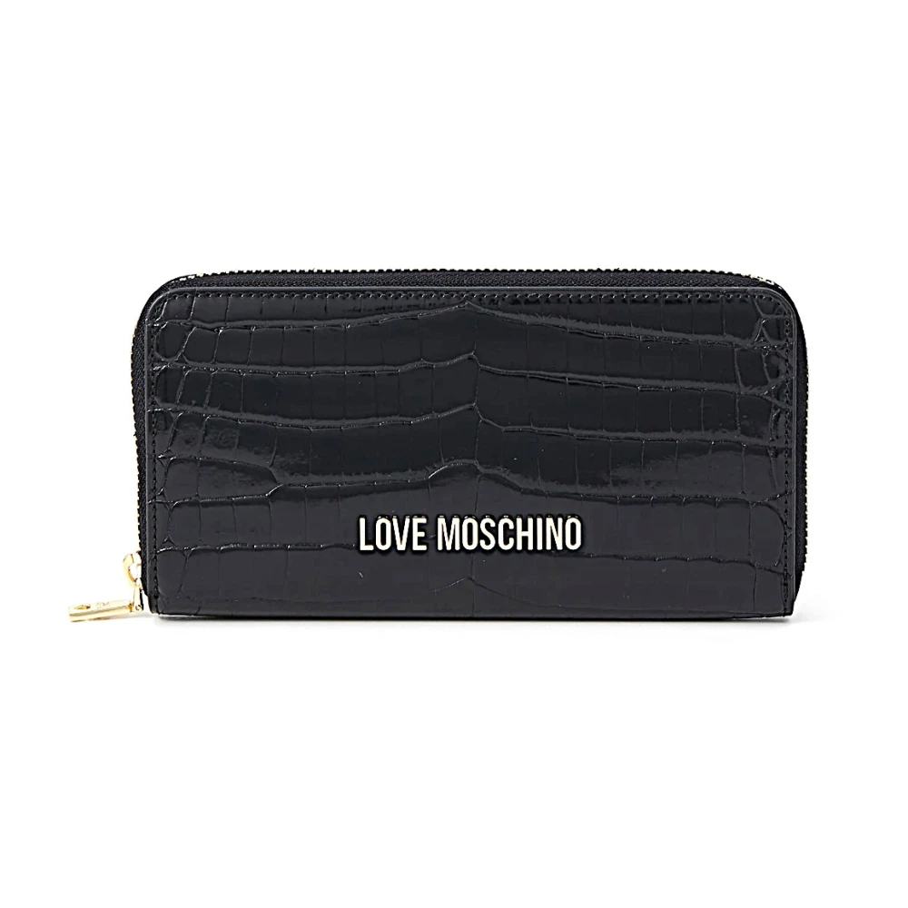 Love Moschino Stijlvolle Leren Tas Black Dames