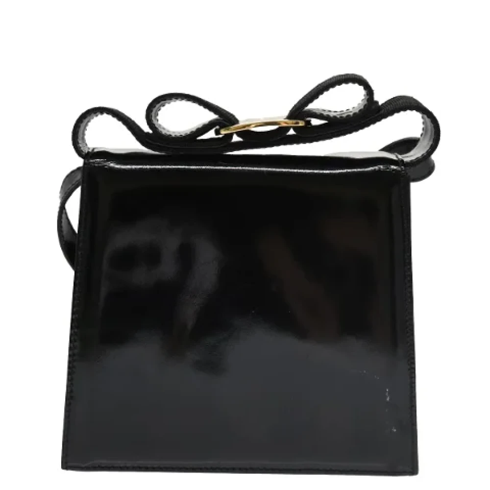 Salvatore Ferragamo Pre-owned Leather shoulder-bags Black Dames