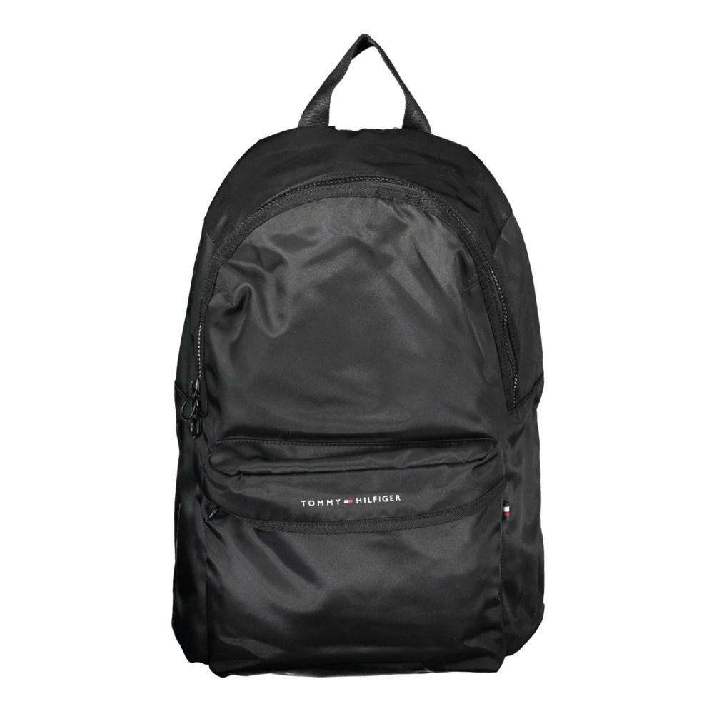 Tommy Hilfiger Men's Black Backpack With Laptop Compartt