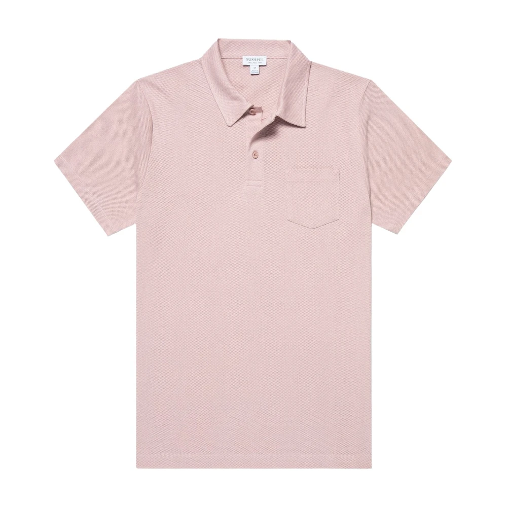 Sunspel Polo Shirts Pink Heren