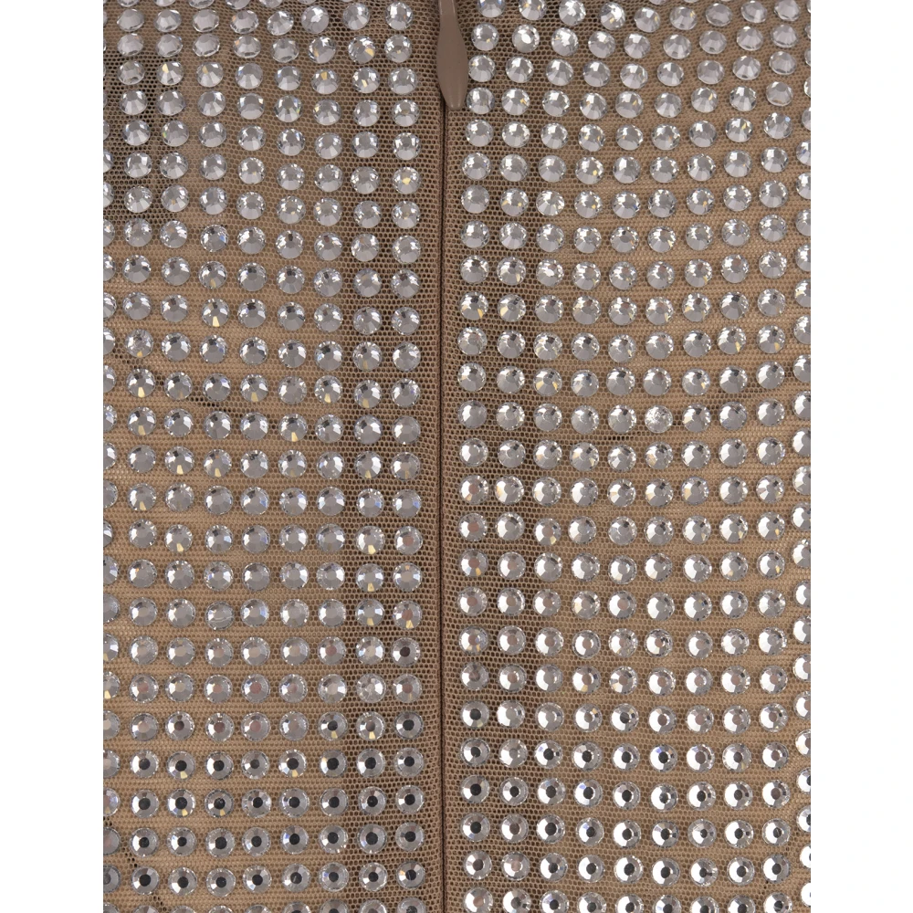 Giuseppe Di Morabito Kristalversierde Bruine Crew-Neck Top Brown Dames