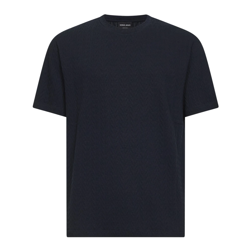 Giorgio Armani Men's Blue T-Shirts, 2XL, Asv Viscose Blend T-Shirt